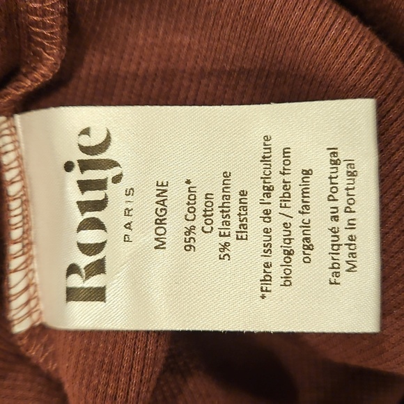 💕ROUJE💕 Morgane Uni Dress ~ Prune EU 36 NWT - Picture 13 of 14